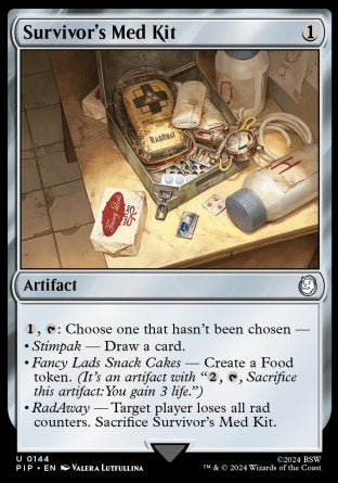 (144) Magic The Gathering Universes Beyond: Fallout Single: Survivor's Med Kit  Uncommon