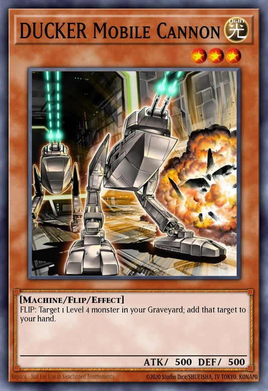 (037) YuGiOh TCG LODT: Light of Destruction Single: DUCKER Mobile Cannon (V.1 - Super Rare)  Super Rare