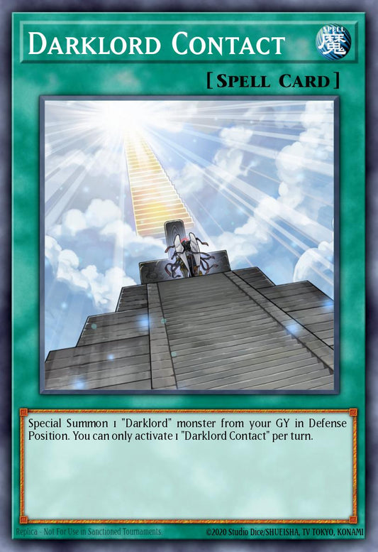(108) YuGiOh TCG MAGO: Maximum Gold Single: Darklord Contact  Rare