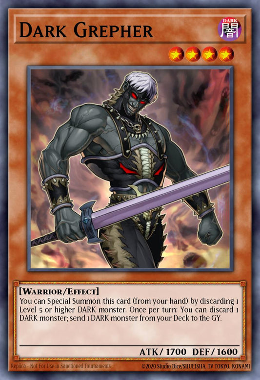 (208) YuGiOh TCG LCYW: Legendary Collection 3: Mega Pack Single: Dark Grepher  Common