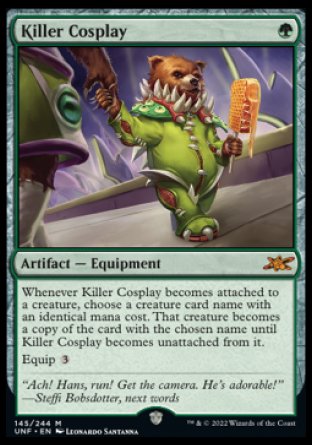 (145) Magic The Gathering Unfinity Single: Killer Cosplay Holo Mythic