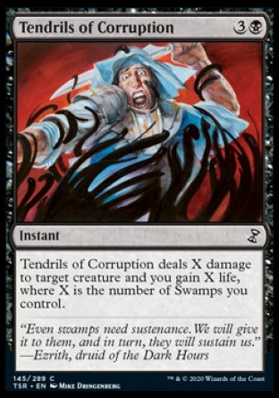 (145/289) Magic The Gathering Time Spiral Remastered Single: Tendrils of Corruption  Common
