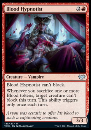 (145) Magic The Gathering Innistrad: Crimson Vow Single: Blood Hypnotist  Uncommon