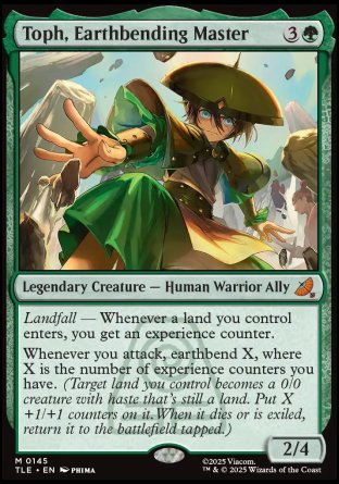 (145) Magic The Gathering Magic: The Gathering | Avatar: The Last Airbender: Eternal Single: Toph, Earthbending Master (V.1) Holo Mythic