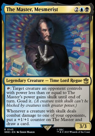 (145) Magic The Gathering Universes Beyond: Doctor Who Single: The Master, Mesmerist  Rare