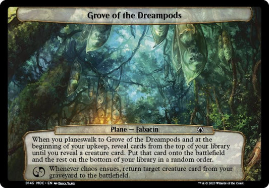 (145) Magic The Gathering Commander: March of the Machine Single: Grove of the Dreampods  Common