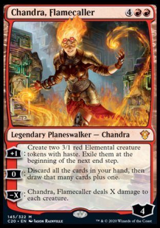 (145/322) Magic The Gathering Commander: Ikoria Single: Chandra, Flamecaller  Mythic
