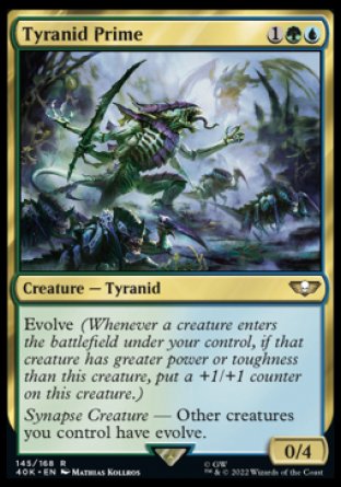 (145) Magic The Gathering Universes Beyond: Warhammer 40000 Single: Tyranid Prime Holo Rare