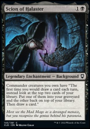 (145) Magic The Gathering Commander Legends: Battle for Baldur's Gate Single: Scion of Halaster Holo Common