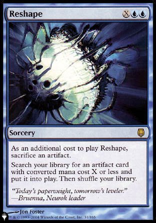 (031) Magic The Gathering The List Single: Reshape  Rare
