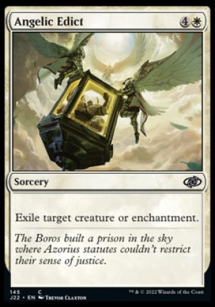 (145) Magic The Gathering Jumpstart 2022 Single: Angelic Edict  Common