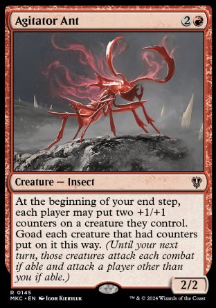(145) Magic The Gathering Commander: Murders at Karlov Manor Single: Agitator Ant  Rare