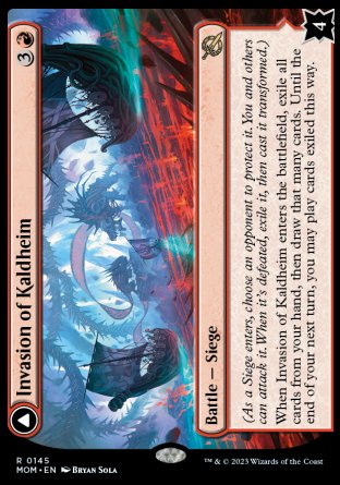 (145) Magic The Gathering March of the Machine Single: Invasion of Kaldheim // Pyre of the World Tree  Rare