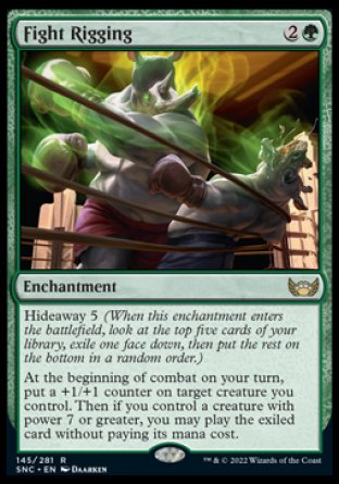 (145) Magic The Gathering Streets of New Capenna Single: Fight Rigging Holo Rare
