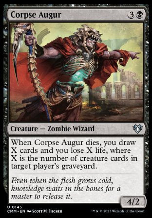 (145) Magic The Gathering Commander Masters Single: Corpse Augur  Uncommon