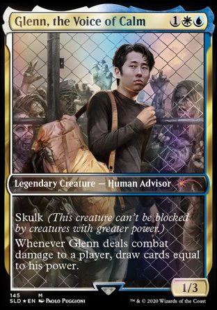 (145) Magic The Gathering Secret Lair Drop Series Single: Glenn, the Voice of Calm Holo Mythic
