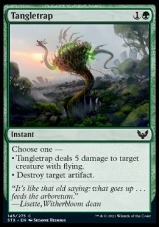 (145) Magic The Gathering Strixhaven: School of Mages Single: Tangletrap Holo Common