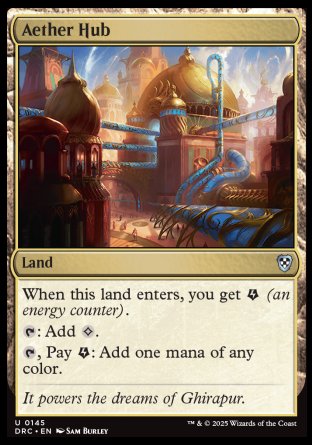 (145) Magic The Gathering Commander: Aetherdrift Single: Aether Hub  Uncommon