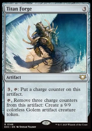 (146) Magic The Gathering Commander: Edge of Eternities Single: Titan Forge  Rare