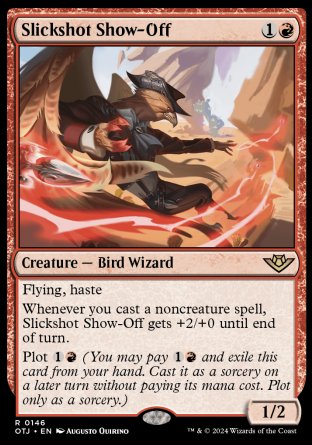 (146) Magic The Gathering Outlaws of Thunder Junction Single: Slickshot Show-Off  Rare