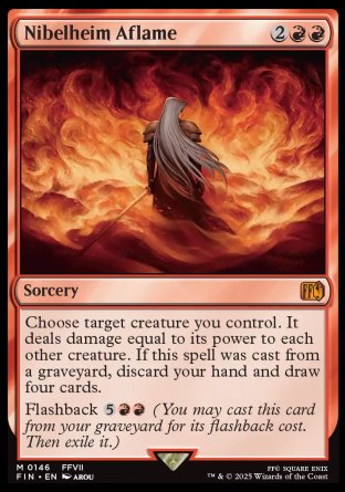 (146) Magic The Gathering Magic: The Gathering - FINAL FANTASY Single: Nibelheim Aflame Holo Mythic