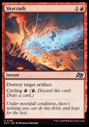 (146) Magic The Gathering Aetherdrift Single: Skycrash Holo Uncommon