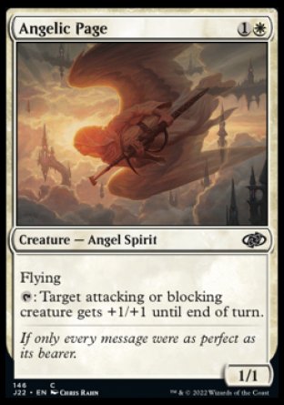 (146) Magic The Gathering Jumpstart 2022 Single: Angelic Page  Common