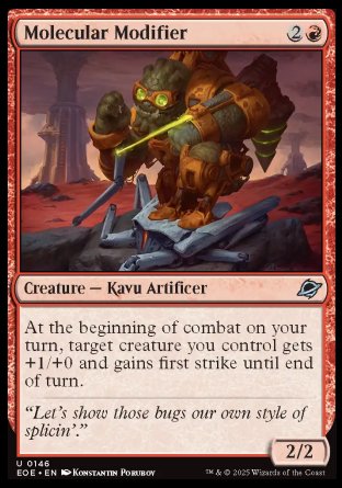 (146) Magic The Gathering Edge of Eternities Single: Molecular Modifier  Uncommon
