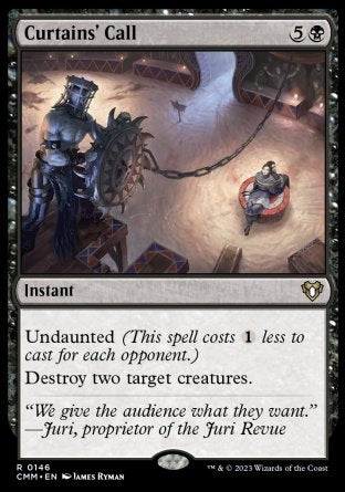 (146) Magic The Gathering Commander Masters Single: Curtains' Call  Rare