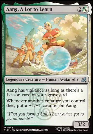 (146) Magic The Gathering Magic: The Gathering | Avatar: The Last Airbender: Eternal Single: Aang, A Lot to Learn  Uncommon