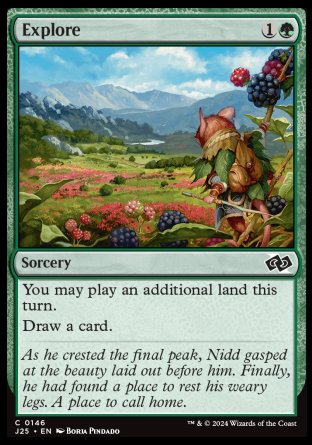 (146) Magic The Gathering Foundations Jumpstart Single: Explore  Common