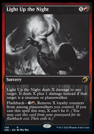 (146) Magic The Gathering Innistrad: Double Feature Single: Light Up the Night  Rare