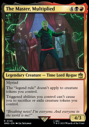 (146) Magic The Gathering Universes Beyond: Doctor Who Single: The Master, Multiplied  Rare