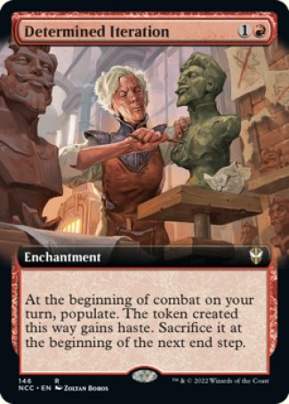 (146) Magic The Gathering Commander: Streets of New Capenna: Extras Single: Determined Iteration  Rare