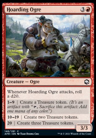 (146) Magic The Gathering Adventures in the Forgotten Realms Single: Hoarding Ogre  Common