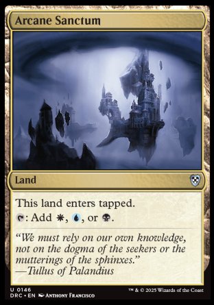 (146) Magic The Gathering Commander: Aetherdrift Single: Arcane Sanctum  Uncommon
