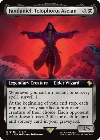 (146) Magic The Gathering Commander: Magic: The Gathering - FINAL FANTASY: Extras Single: Fandaniel, Telophoroi Ascian  Rare
