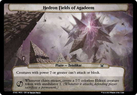 (146) Magic The Gathering Commander: March of the Machine Single: Hedron Fields of Agadeem  Common