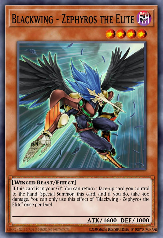 (066) YuGiOh TCG DUOV: Duel Overload Single: Blackwing - Zephyros the Elite  Ultra Rare