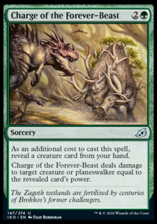 (147/274) Magic The Gathering Ikoria: Lair of Behemoths Single: Charge of the Forever-Beast  Uncommon
