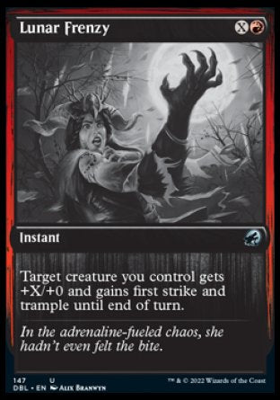 (147) Magic The Gathering Innistrad: Double Feature Single: Lunar Frenzy  Uncommon