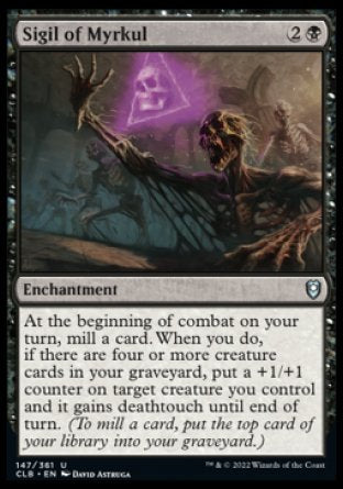 (147) Magic The Gathering Commander Legends: Battle for Baldur's Gate Single: Sigil of Myrkul  Uncommon