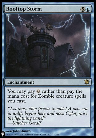 (071) Magic The Gathering The List Single: Rooftop Storm  Rare