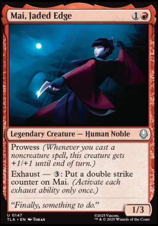 (147) Magic The Gathering Magic: The Gathering | Avatar: The Last Airbender Single: Mai, Jaded Edge Holo Uncommon