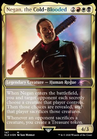 (147) Magic The Gathering Secret Lair Drop Series Single: Negan, the Cold-Blooded  Mythic