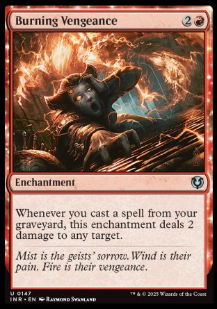 (147) Magic The Gathering Innistrad Remastered Single: Burning Vengeance Holo Uncommon