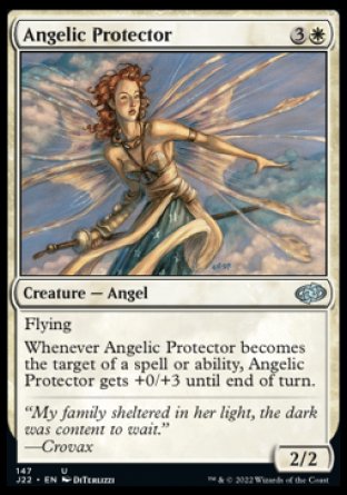 (147) Magic The Gathering Jumpstart 2022 Single: Angelic Protector  Uncommon