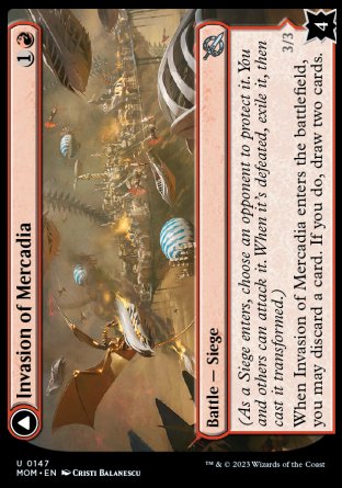 (147) Magic The Gathering March of the Machine Single: Invasion of Mercadia // Kyren Flamewright Holo Uncommon