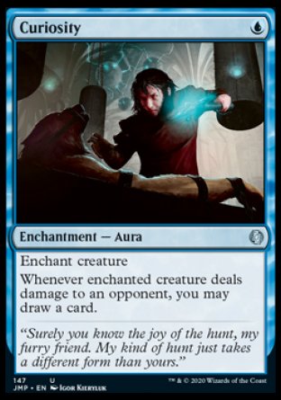 (147) Magic The Gathering Jumpstart Single: Curiosity  Uncommon