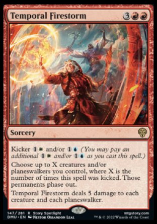 (147) Magic The Gathering Dominaria United Single: Temporal Firestorm  Rare